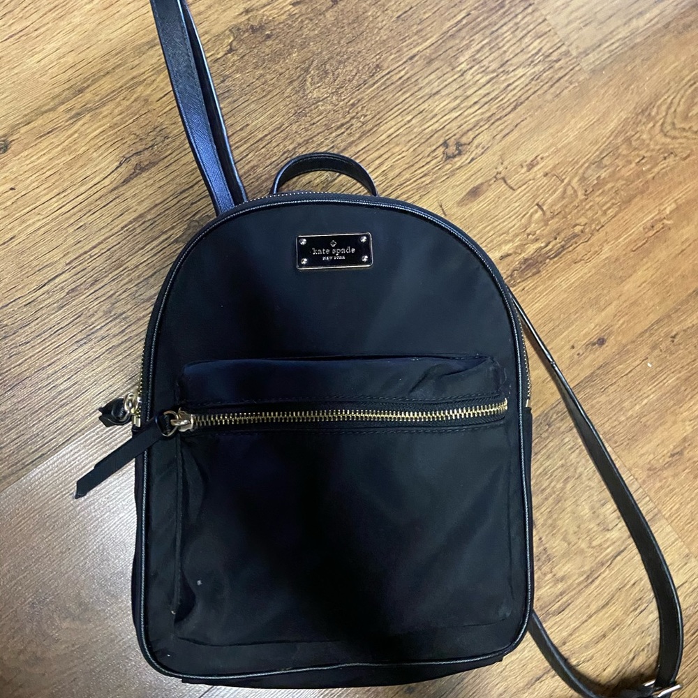 Black Kate Spade Medium Backpack Purse